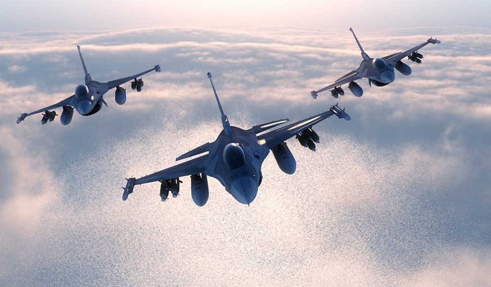 Airplanes in formation