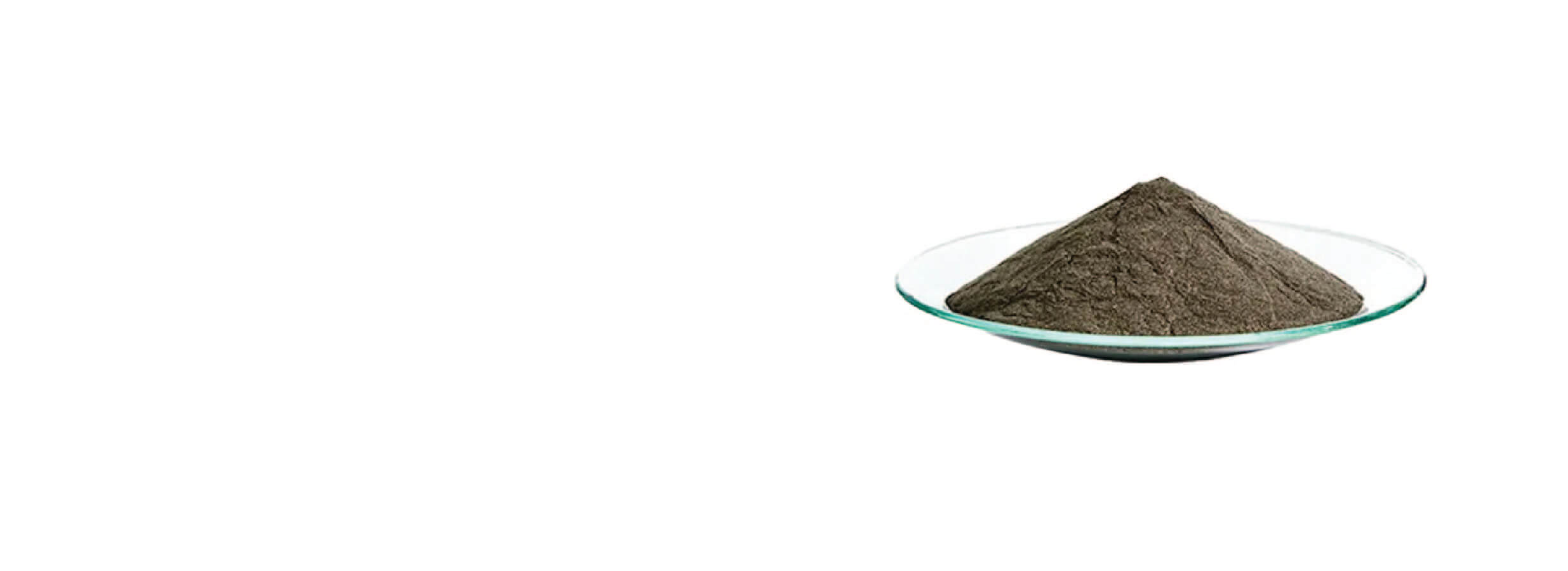 Powder in a dish