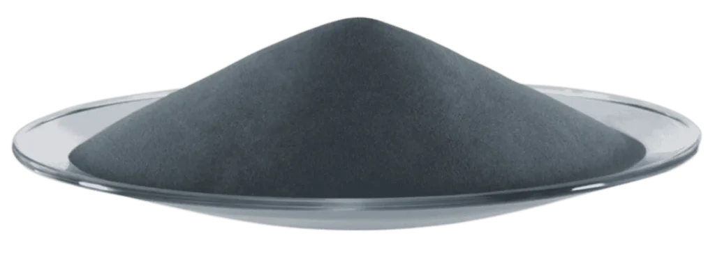 Powder in clear dish