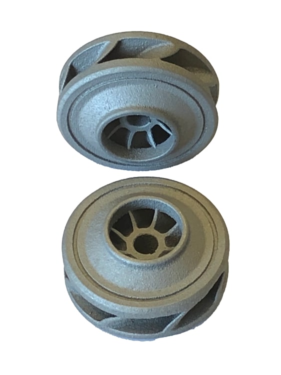Shrouded Pump Impeller Molybdenum Additive Manufacturing Part