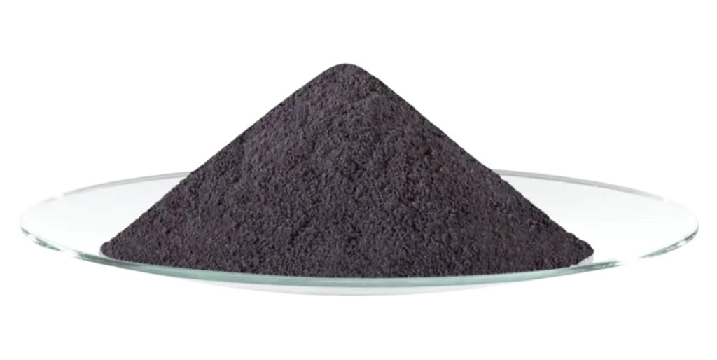 Powder in a clear dish