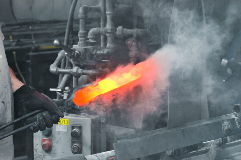 heating metal at elmet